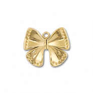 Colgantes Acero Inox mariposa Dorado