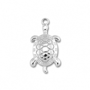 Colgantes Acero Inox tortuga Plateado