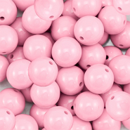 DQ Abalorios acr&iacute;licos 16 mm Rosa claro