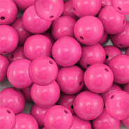 DQ Abalorios acr&iacute;licos 18 mm Rosa magenta