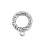 Fornituras Acero Inox anillos con anilla Plateado