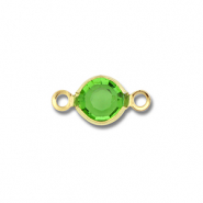 Fornituras Acero Inox entrepieza redondos Dorado-verde