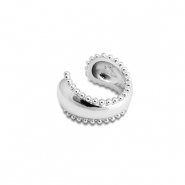 Pendientes ear cuff Acero Inox Plateado