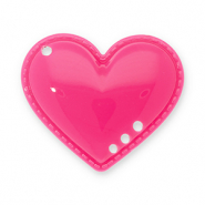 Colgantes llamativos corazón Rosa oscuro