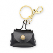 Llavero cartera Negro-dorado