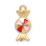 Colgantes Acero Inox caramelo Dorado-rojo-rosa