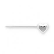 Accesorios para el pelo pasador para pelo corazón Plateado