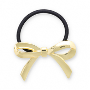 Accesorios para el pelo Coleteros para pelo con metálico lazo Dorado-negro