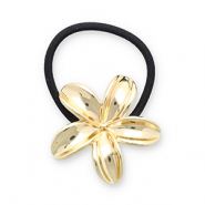 Accesorios para el pelo Coleteros para pelo con metálico flor Dorado-negro