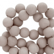 Abalorios acr&iacute;licos 6 mm Gris costa