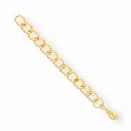 Fornituras metálicos DQ extensión de cadena gota Dorado (sin níquel)