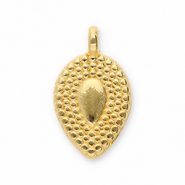 Colgantes met&aacute;licos DQ gota Dorado (sin n&iacute;quel)