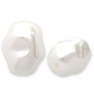 Imitaci&oacute;n de perlas de agua dulce Blanco