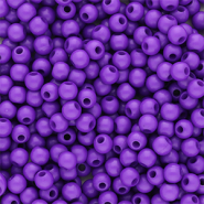 Abalorios acrílicos 4 mm brillante Púrpura oscuro