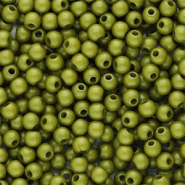 Abalorios acrílicos 4 mm brillante Verde oliva