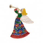 Broches ángel Dorado-multicolor