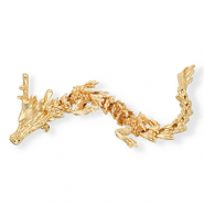 Broches llamativos drag&oacute;n Dorado