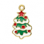 Colgantes Acero Inox &aacute;rbol navide&ntilde;o Dorado-blanco-rojo-verde