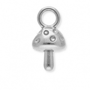 Colgantes Acero Inox seta Plateado