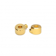 Fornituras metálicos DQ Eco-brass® chafas tubo Dorado (sin níquel)