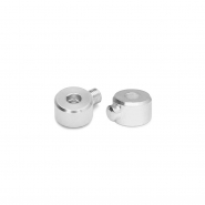 Fornituras met&aacute;licos DQ Eco-brass&reg; chafas tubo Plateado vieja (sin n&iacute;quel)