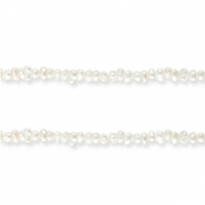 Perlas de agua dulce nugget Blanco natural