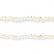 Perlas de agua dulce nugget Blanco natural