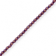 Abalorios faceteados Morado berenjena