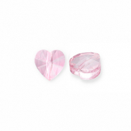 Abalorios faceteados Fashion corazón Rosa