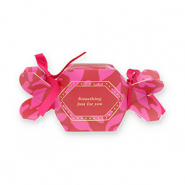 BY31® Cajitas de joyería (regalo) caramelo "Something just for you" Rojo-rosa-dorado-rosa magenta