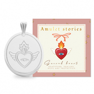 BY31® Colgantes Acero Inox sagrado corazón Plateado