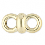Cadena acrílico entrepiezas Dorado