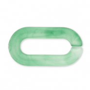 Cadena acrílica de 20 mm con eslabones sueltos Verde jada