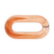Cadena acrílica de 20 mm con eslabones sueltos Naranja
