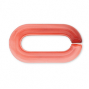 Cadena acrílica de 20 mm con eslabones sueltos Rojo coral