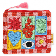 BY31&reg; Neceser collage Rojo-rosa claro-multicolor