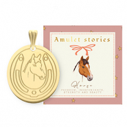 BY31® Colgantes Acero Inox caballo Dorado