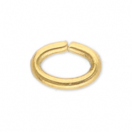 Fornituras acero inox anillo óvalo Dorado