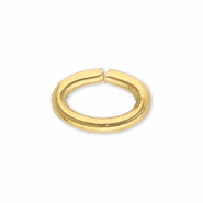 Fornituras acero inox anillo óvalo Dorado