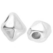 Abalorios acero inox irregular Plateado
