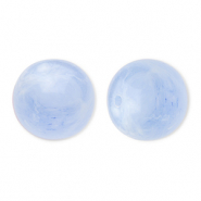 Abalorios acrílicos 16 mm redondos Azul-mármol
