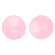 Abalorios acrílicos 16 mm redondos Rosa-mármol