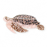 Accesorios pinza para el pelo tortuga Marrón nacarado-negro-blanco