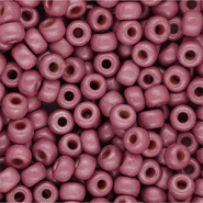 Rocalla Miyuki 6/0 Matted Duracoat Galvanized Hot Pink 6-4210F