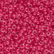 Rocalla Miyuki 8/0 Carnation Pink Lined Crystal 8-0208