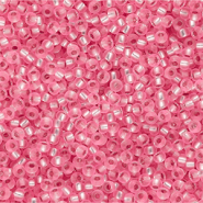 Rocalla Miyuki 11/0 Pink Transparent Silver Lined 11-0022