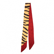 Bandana Pa&ntilde;uelo con estampado cebra Camel-marr&oacute;n oscuro-rojo &oacute;xido