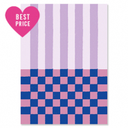 BY31&reg; Tarjetas para joyer&iacute;a l&iacute;neas & cubitos P&uacute;rpura-rosa-azul oscuro