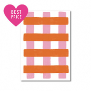 BY31&reg; Tarjetas para joyer&iacute;a l&iacute;neas Blanco-rojo-rosa claro
