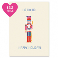 Tarjetas para joyería "HO HO HO" Blancuzco-rojo-azul